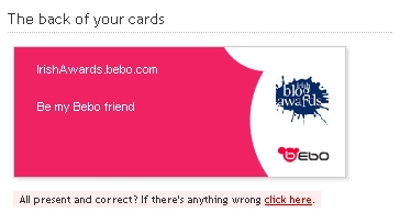 Bebo Cards