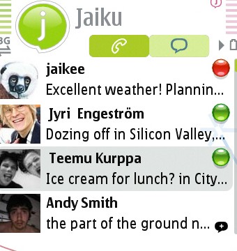 Jaiku address book