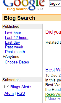 Google Blog Search