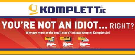 Komplett says you're an idiot