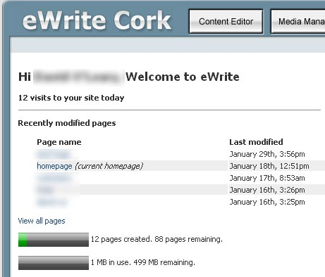 eWrite Demo screenshot